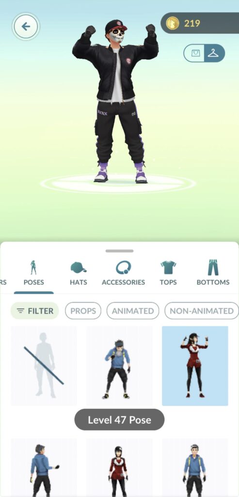 pre update level 38, but i have acquired all the clothes and poses for hitting 41-50 pre update