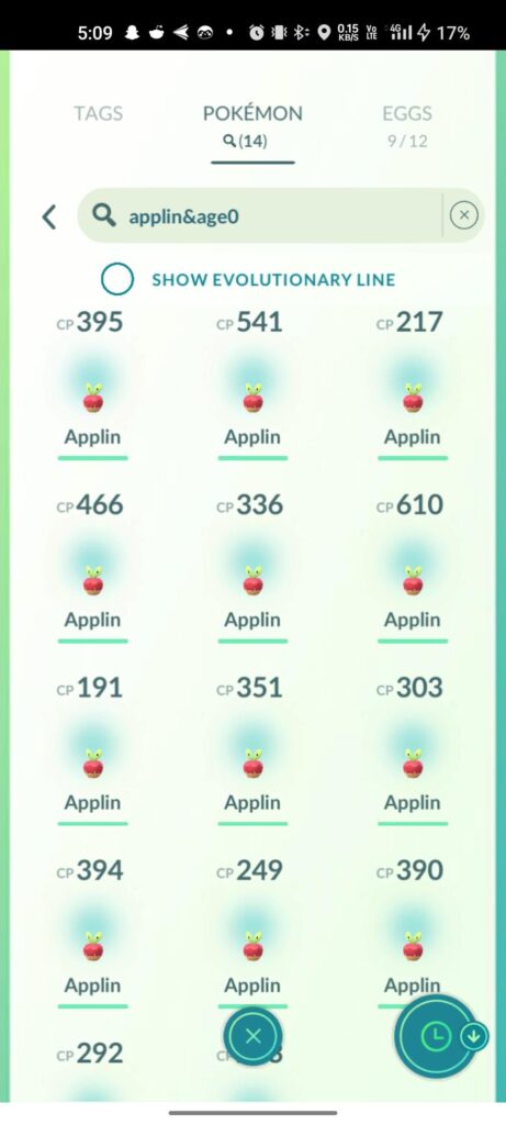 14 applins with 4 lure modules (30mn). Meaning about 3-4 applins per lure as a FTP player