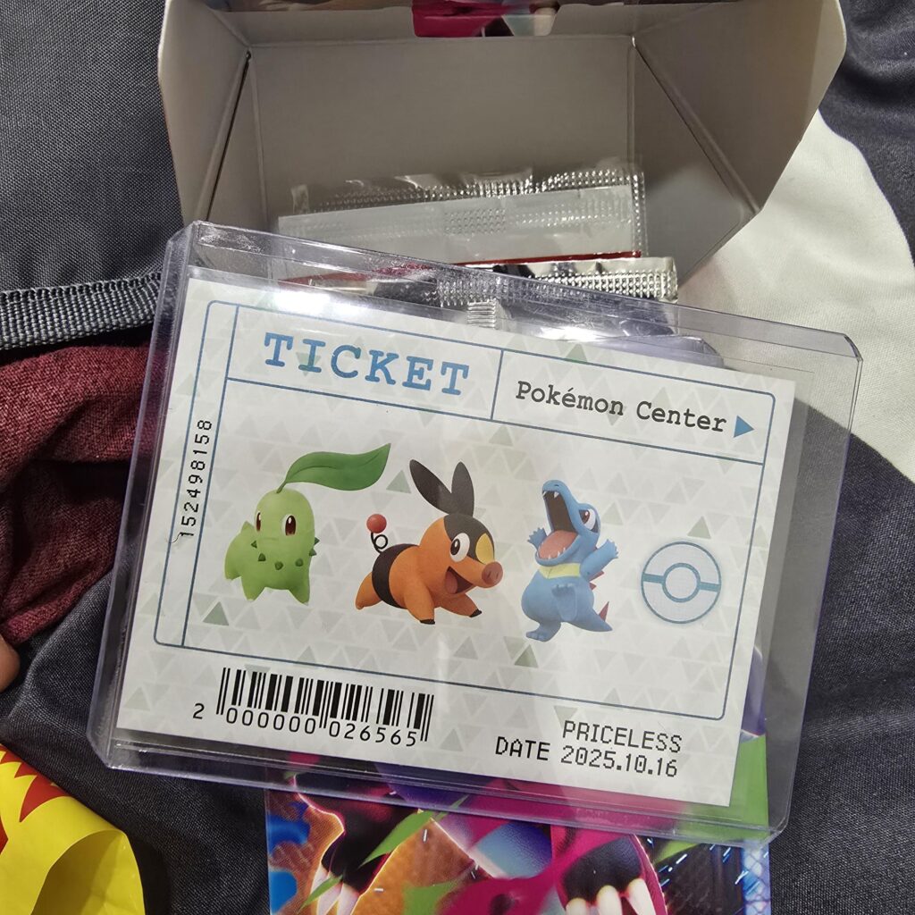 Pokemoncenter Priceless tickets are bindable