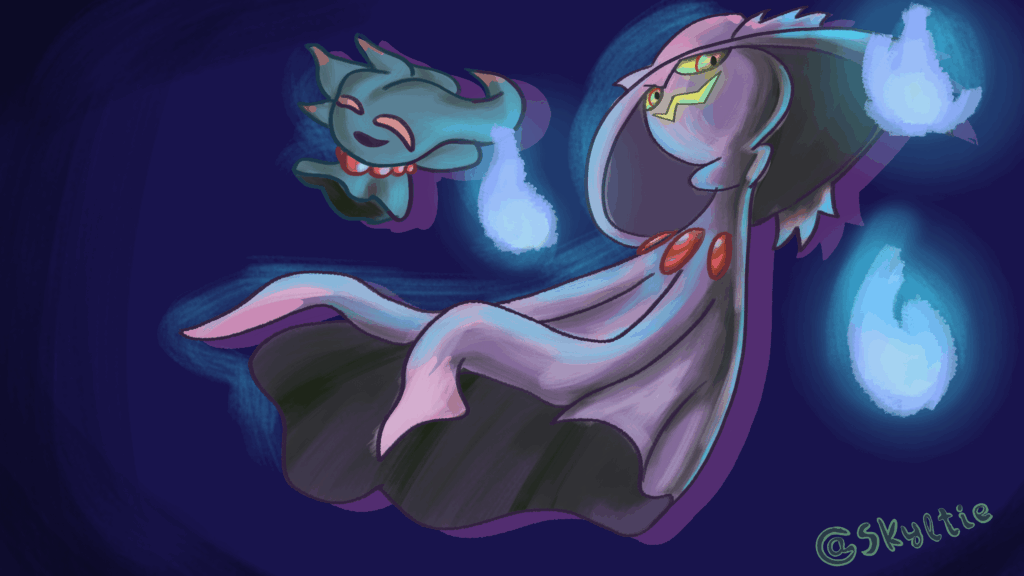 whats a better way to celebrate spooky month than drawing the witch pokemon and her daughter