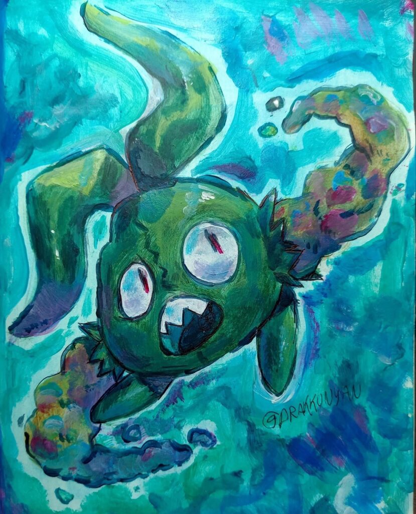 [OC] Trubbish - acrylic on paper