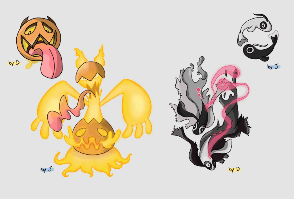 Two friends evolve each other's pokemon