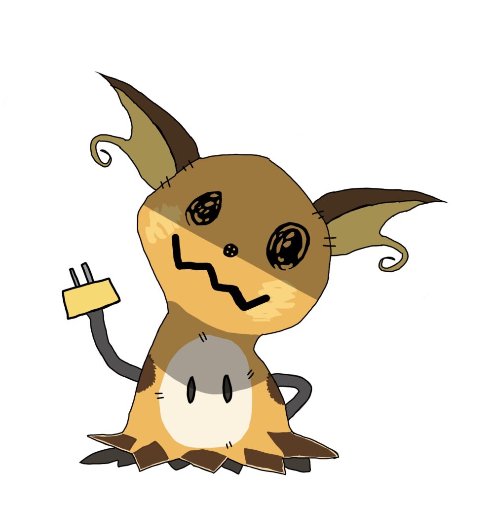 Here is my design for a mimikyu evolution.
