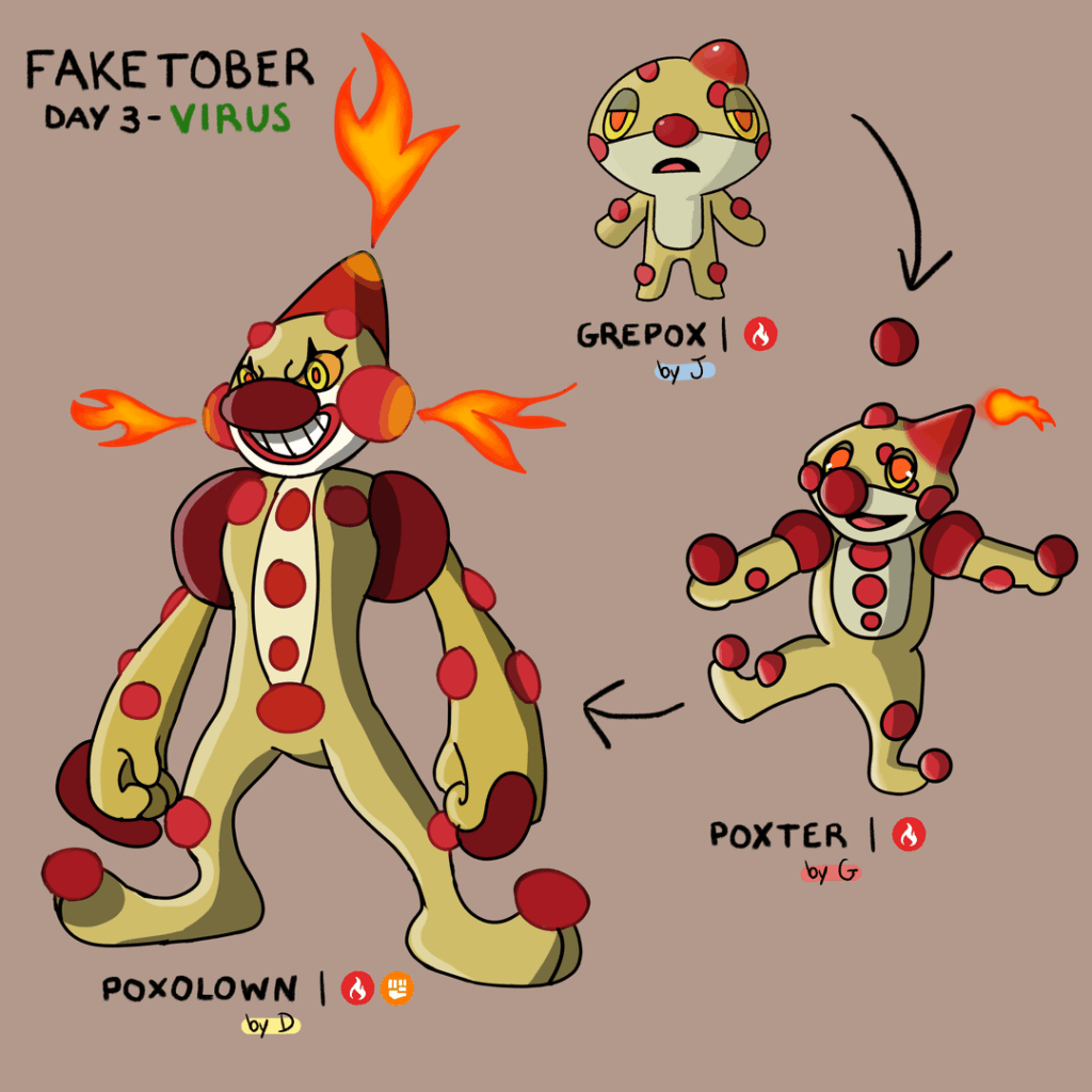 Faketober Day 3: Virus evolutions w/ friends