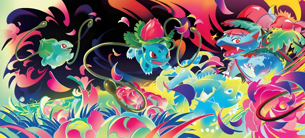 Mega Evolution artwork connected with text removed.