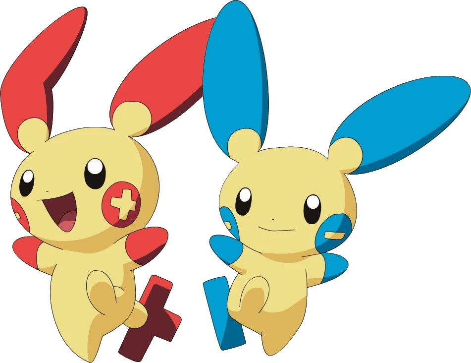 What if Plusle was an Electric-Fire type & Minum was and Electric-Ice type.