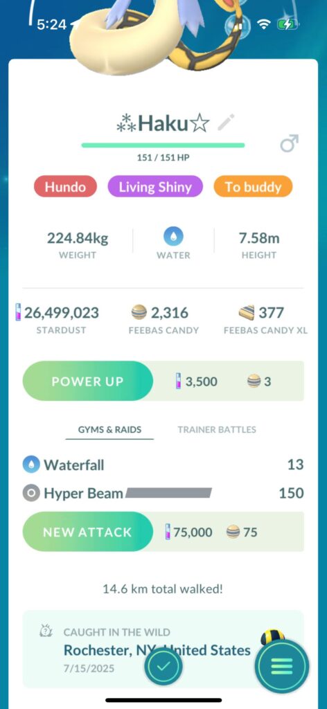 Evolving Feebas without walking