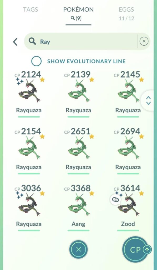 How many shiny Rayquaza did you get?