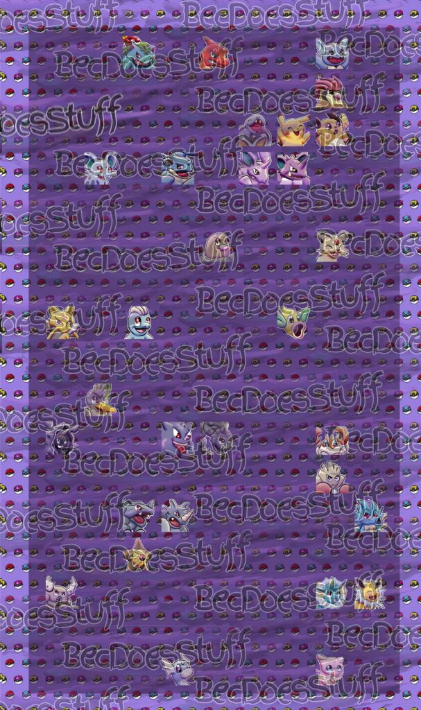 drawing gen 1 in my style this is current randomized outcome so far