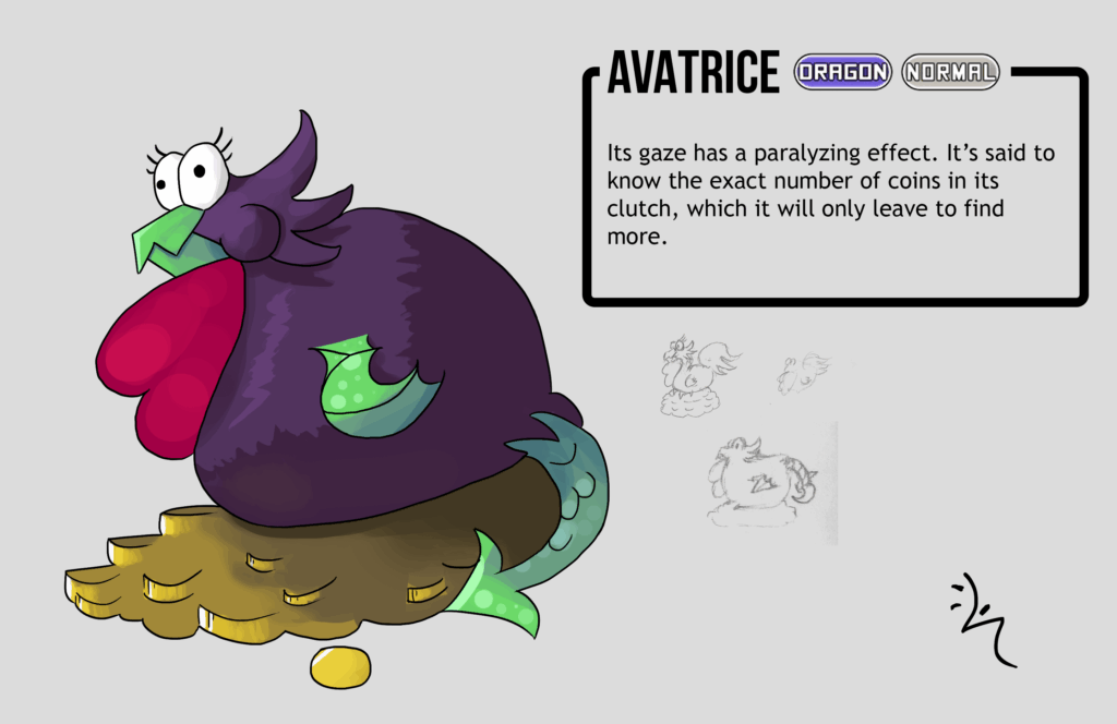 Meet Avatrice, the Greed Pokemon!