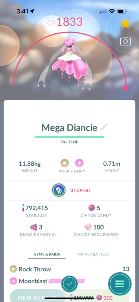Mega Evolved Diancie