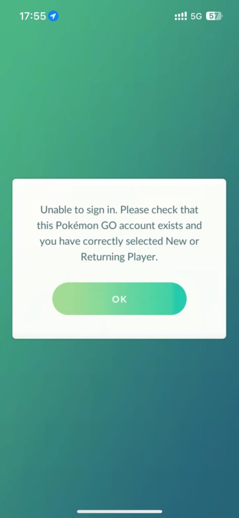 Does inactivity delete your account? Haven’t played since 2018 and get an error “Unable to sign in. Please check this Pokémon GO account exists”.