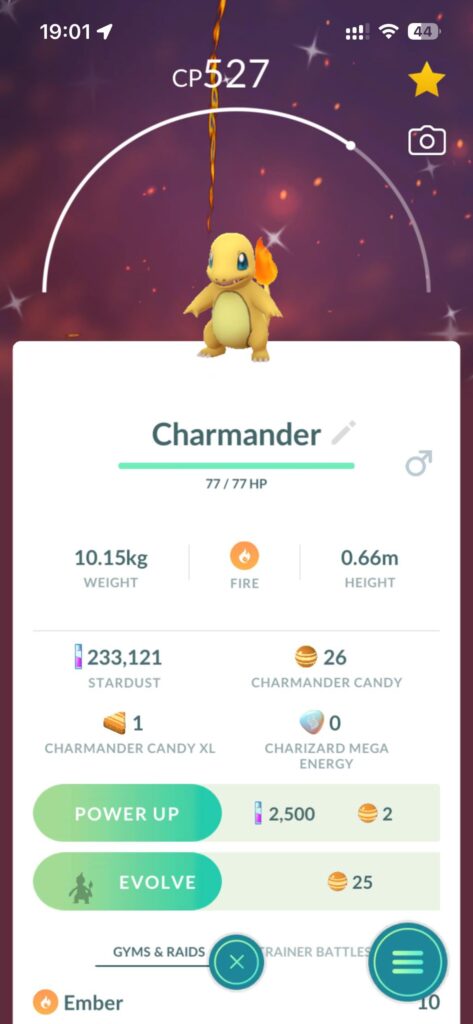 Yes!! shinny Charmander from egg