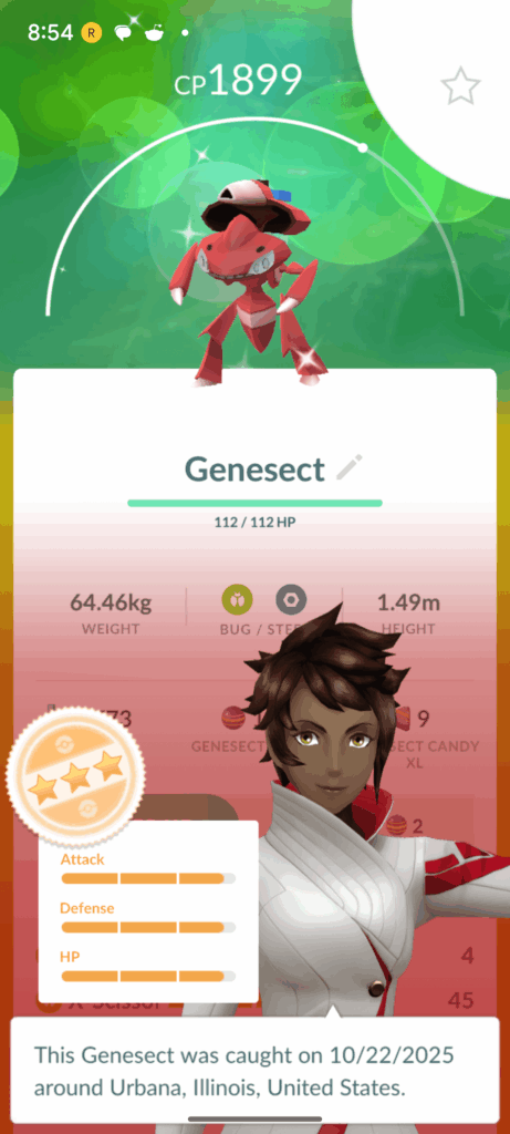 Two shiny genesects back to back tonight?!
