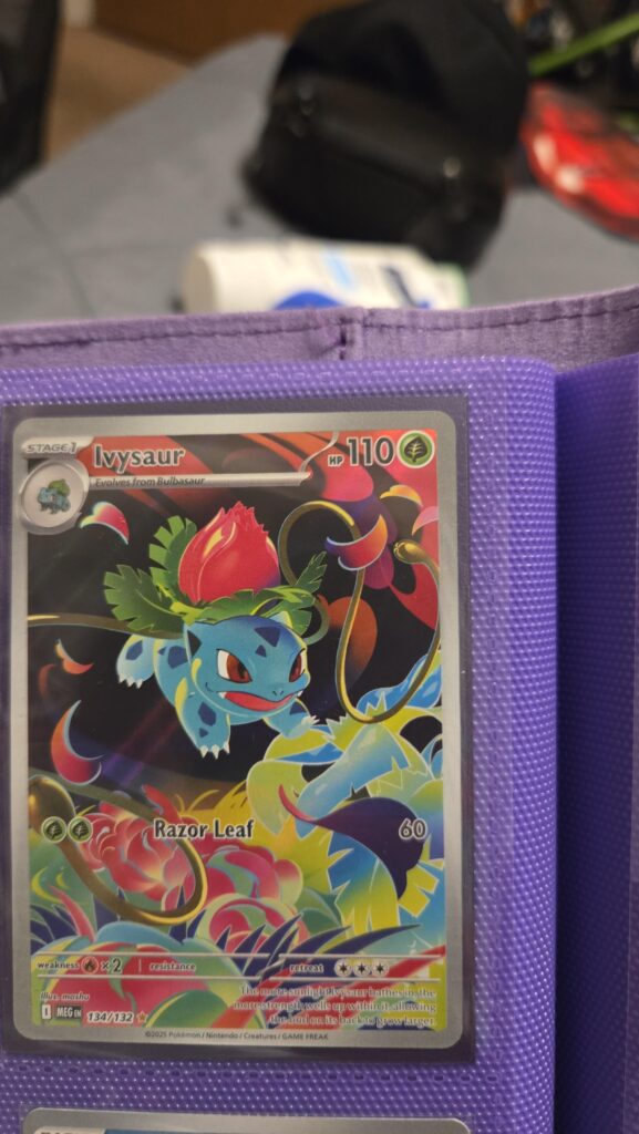 Opened a etb with the family. My mom pulled this card!