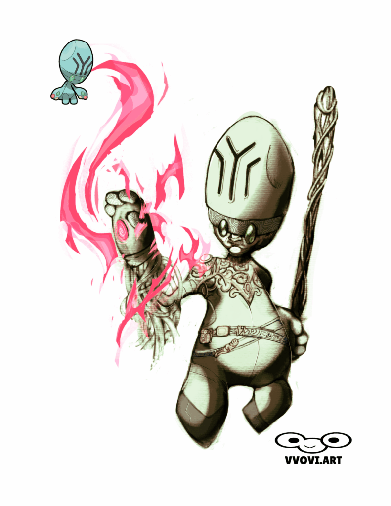 [OC] DnD x Pokémon - Gnome Sorcerer x Elgyem
