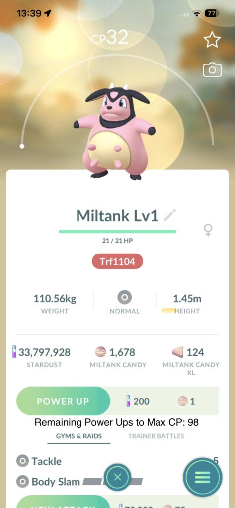 QOL Suggestion: Remaining Powerups to Max CP