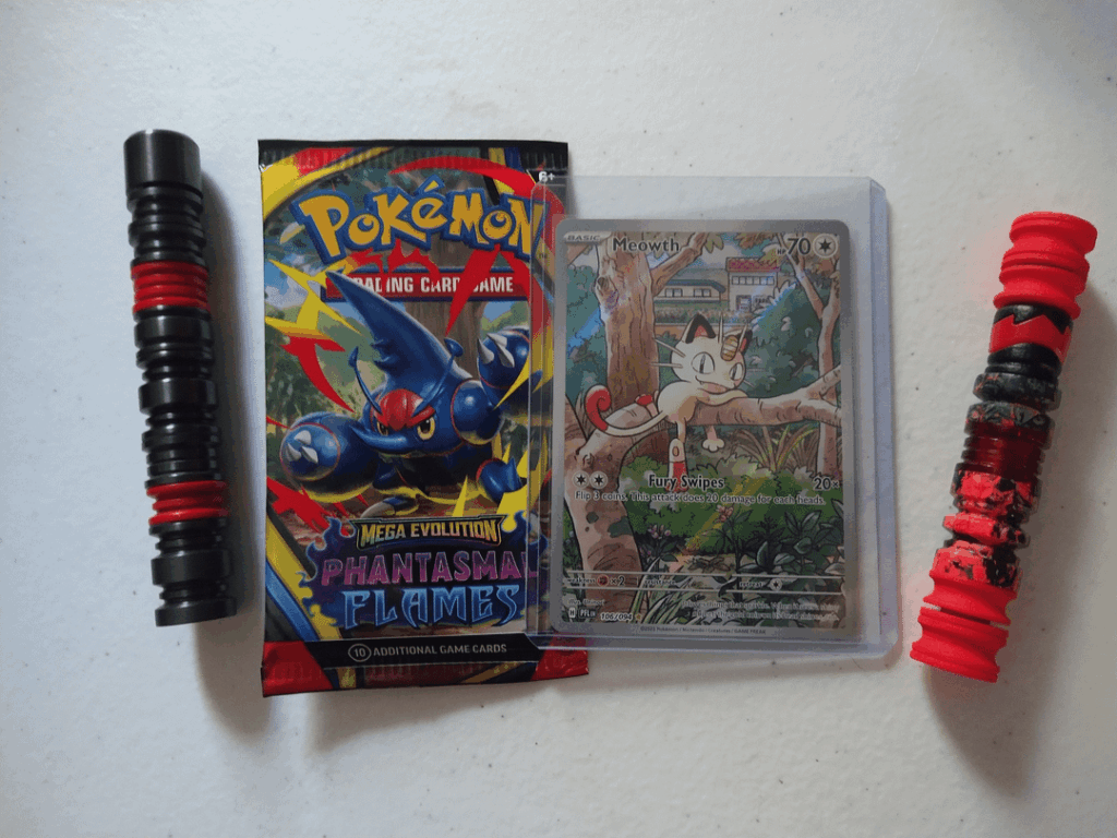 Phantasmal Flames error pack from Destined Rivals Blister? + English Meowth IR
