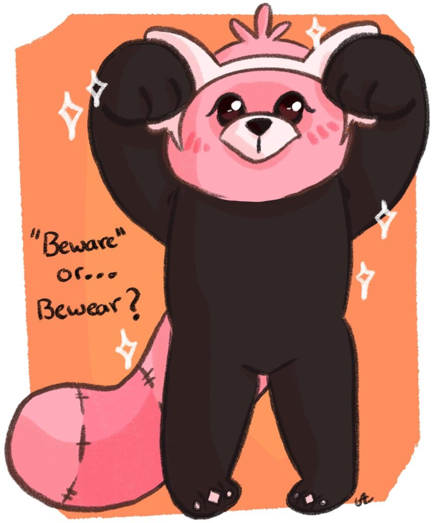 Drew Bewear for the prompt "beware" in an art challenge (OC)
