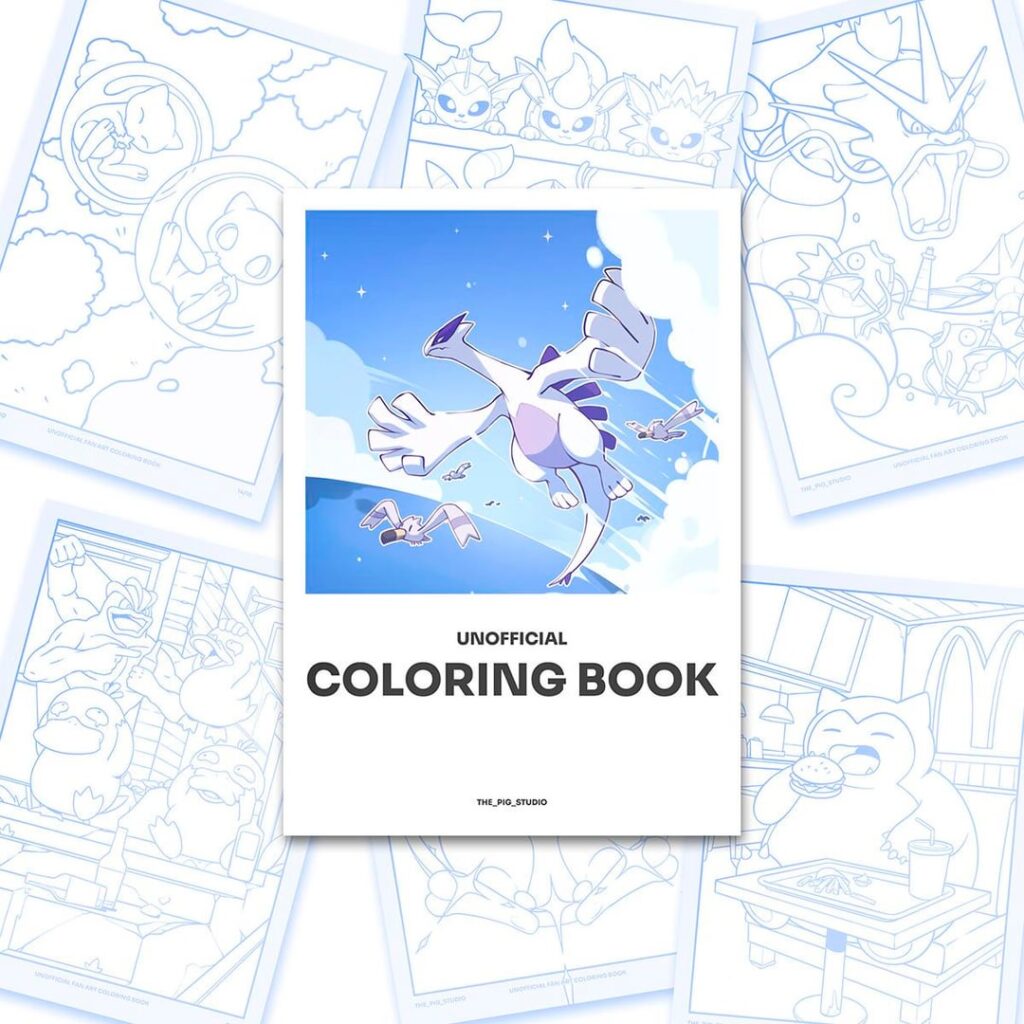 I Made a fan art Coloring Book with My art