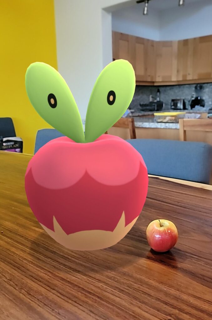 Applin found a syrupy apple