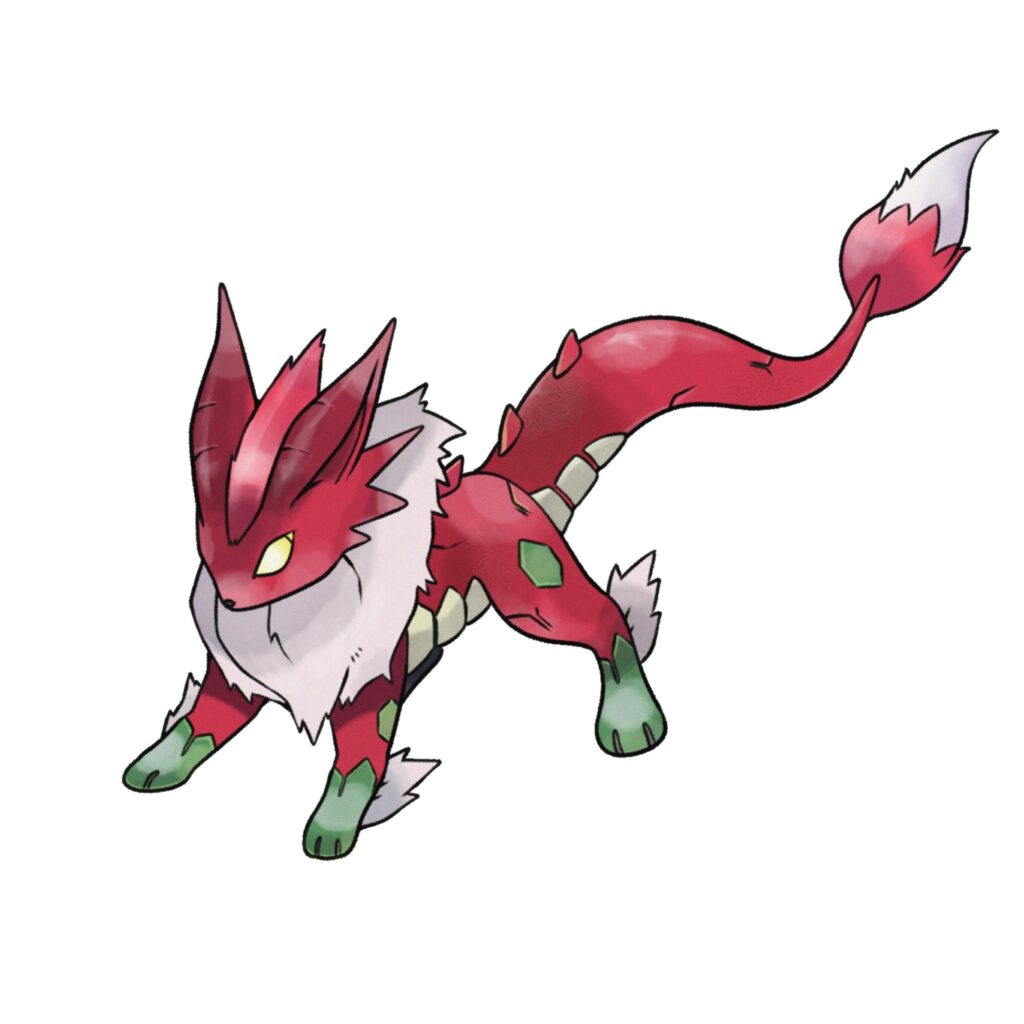 [OC] many of you told me that my previous mon looked more like a future paradox Eevee/Umbreon so...