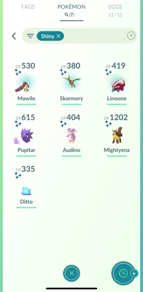 Shiny collection - 3 week playtime
