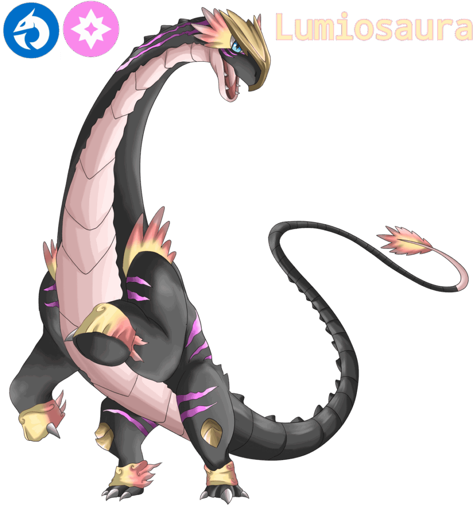 An original Legendary Pokémon I designed! Based on a group of Dinosaurs known as Titanosaurs