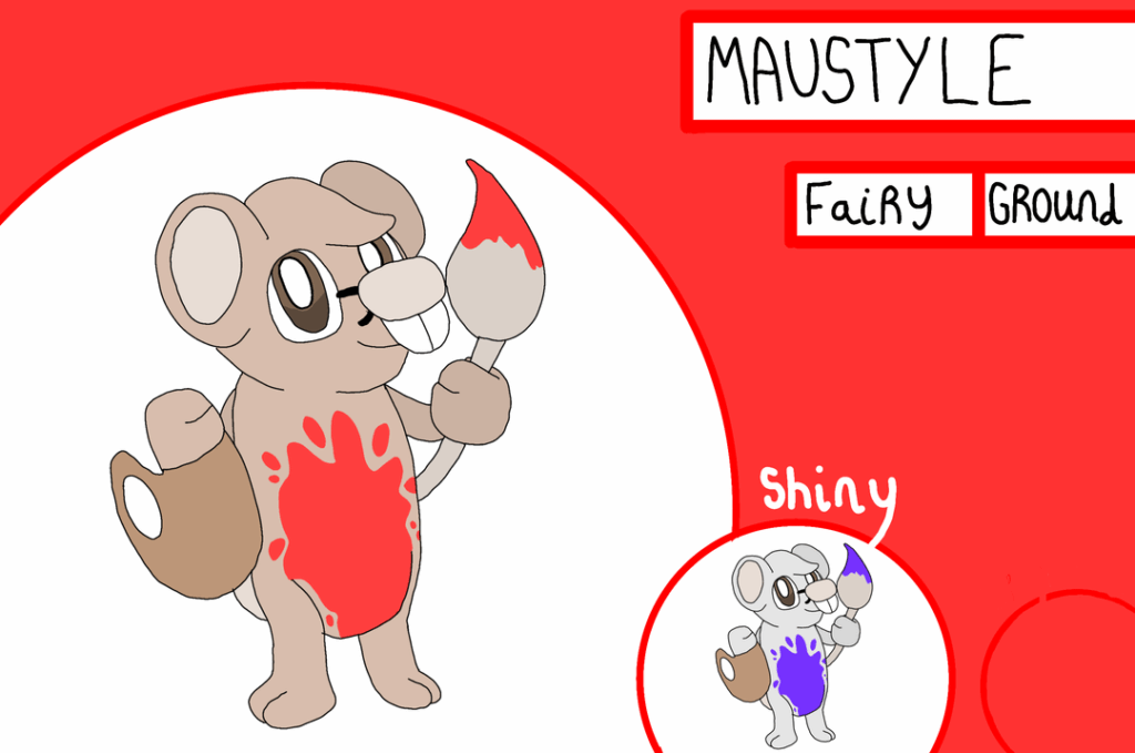 Though Kapakapa City is grand and bustling, there are areas dedicated to Pokemon to keep them out of trouble. Despite that, these rivals of artistry are constantly found throughout the area- meet Maustyle and Deliqurat, and their evolutions!