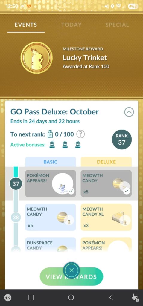 Do we get lucky trinket?