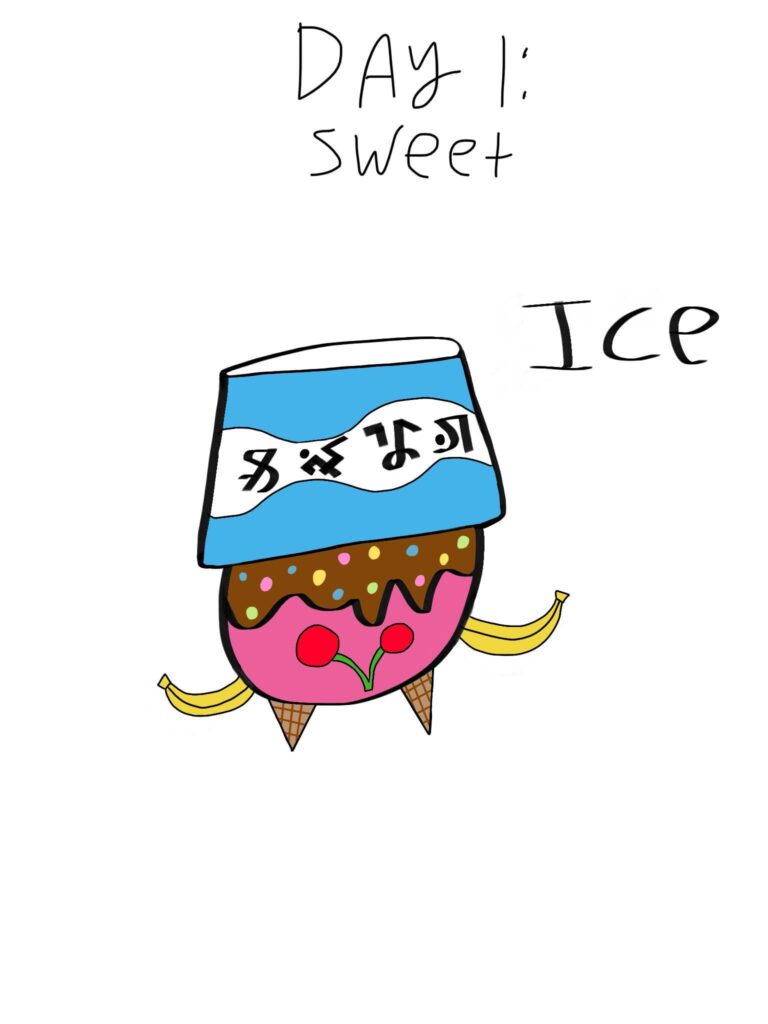 I’m throwing my hat into the Faketober ring with Scoomoni, the Scoop Pokémon!