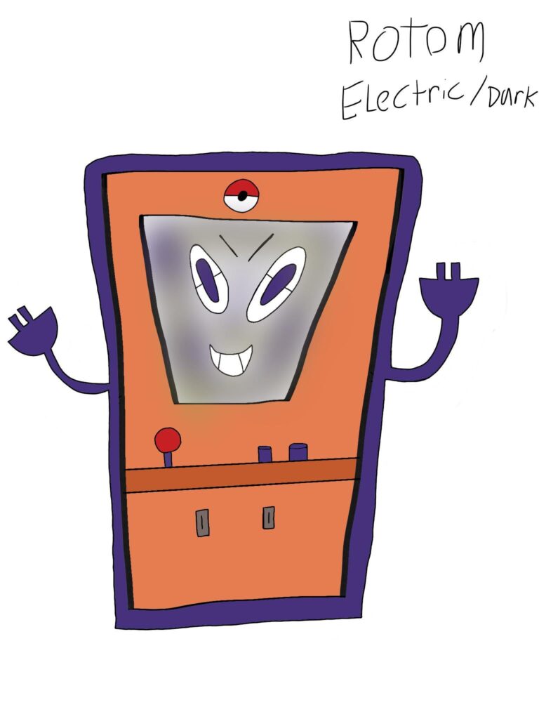 Day 3 of Faketober: Arcade Form Rotom! (Virus)