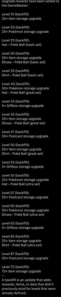 Level up rewards added for level 80 launch