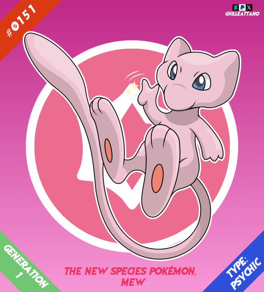 (OC) My Elusive New Species Pokémon Artwork, Mew