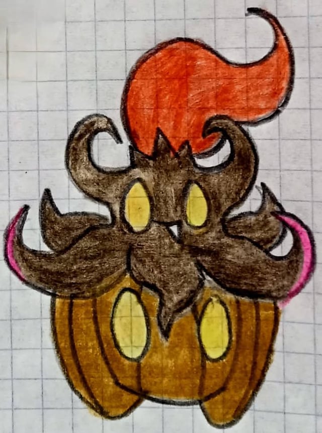 Variante Regional De Pumpkaboo y Gourgeist Type:Fairy/Fire