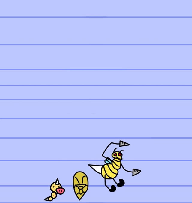 [OC] Every. Single. Pokémon in my style catchup day! : the weedle, pidgey, and ratata lines!