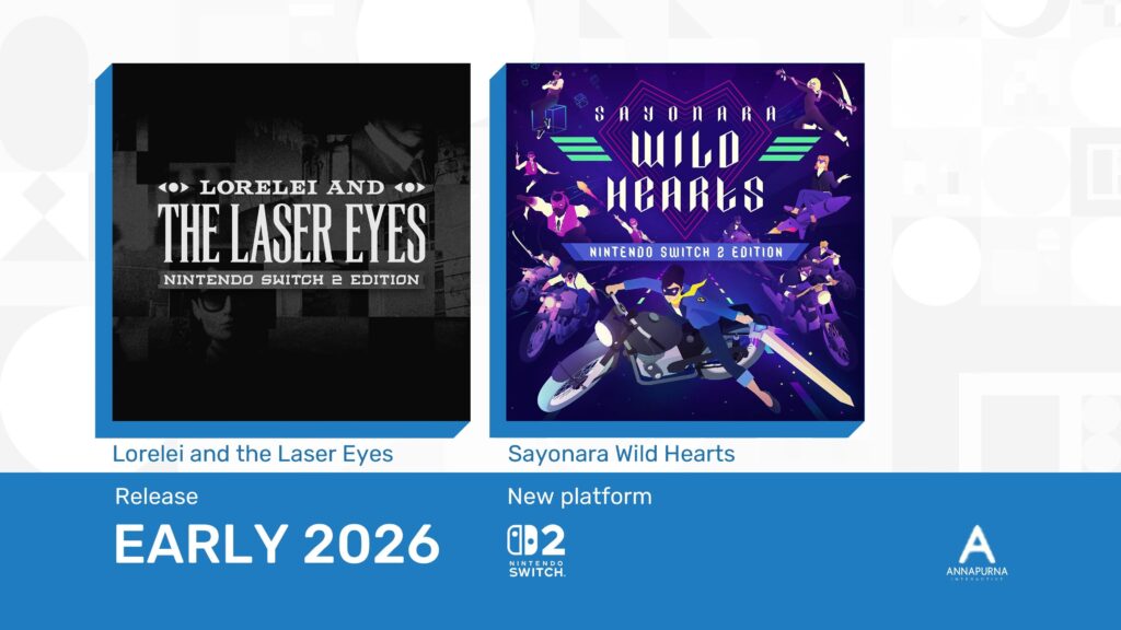 Lorelei and the Laser Eyes and Sayonara Wild Hearts coming to Switch 2 in early 2026