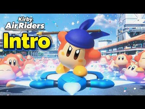 Kirby Air Riders Opening + Awesome Fountain of Dreams Cutscene