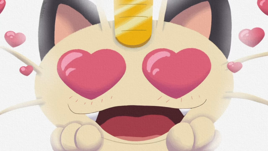 I drew Meowth in Love (ニャース)!