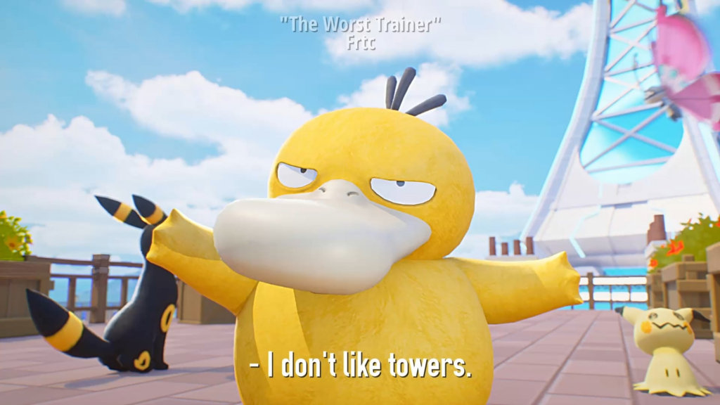 My grumpy Psyduck in Lumiose City [OC]