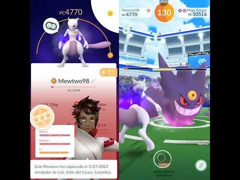 Raid solo Mega Gengar vs Shadow Mewtwo (No Weather Boost, No 🗡️)