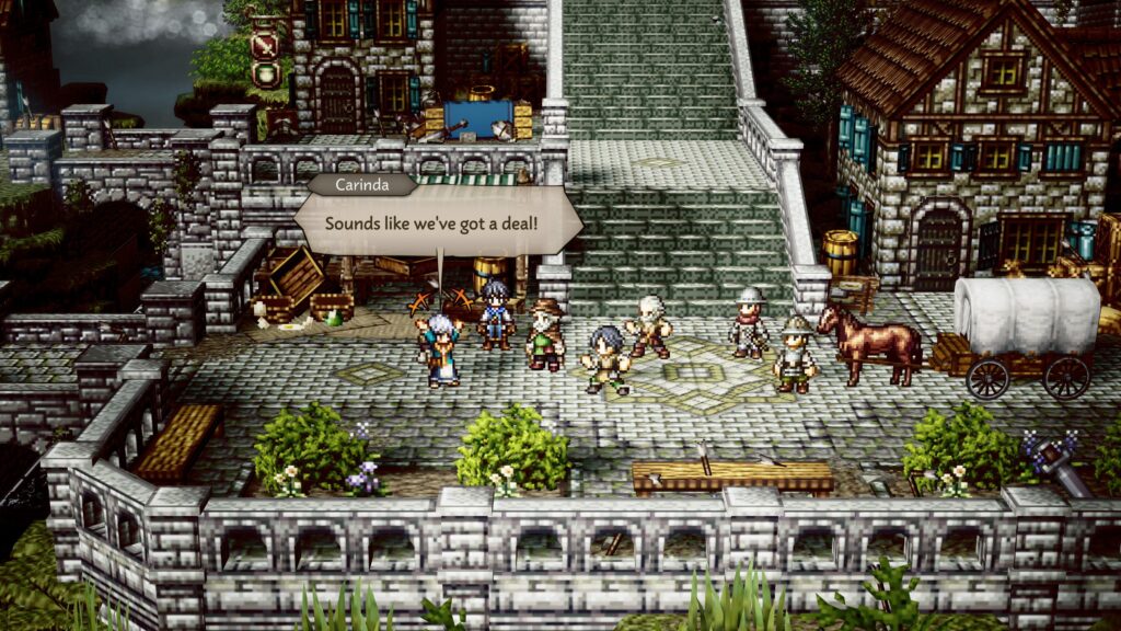 Octopath Traveler 0 details Pardis III, more travelers, and more Town Building elements
