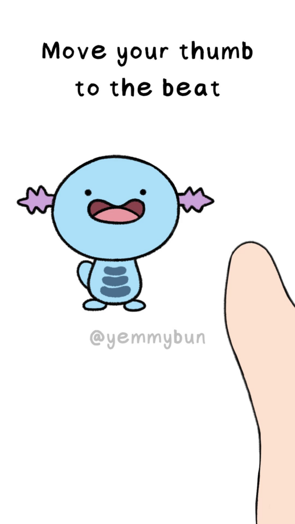 I made an animated interactive short video with Wooper [OC]