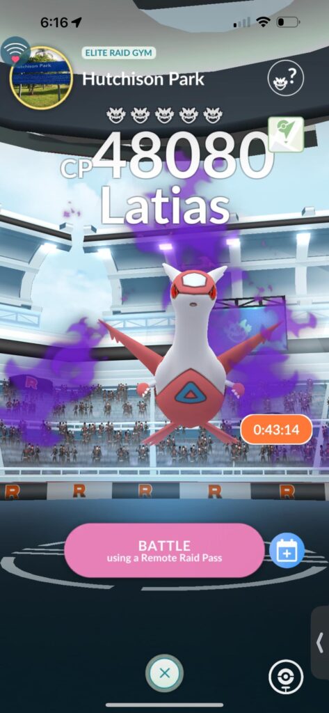 Shadow Latias raids?