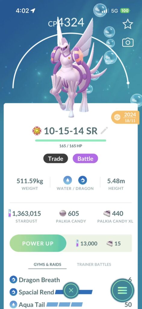 Change in Pokemon level/CP adjustment when trading powered up Pokemon to trainer at lower level?