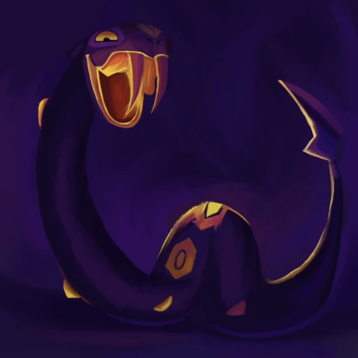 I drew Seviper (ハブネーク)!