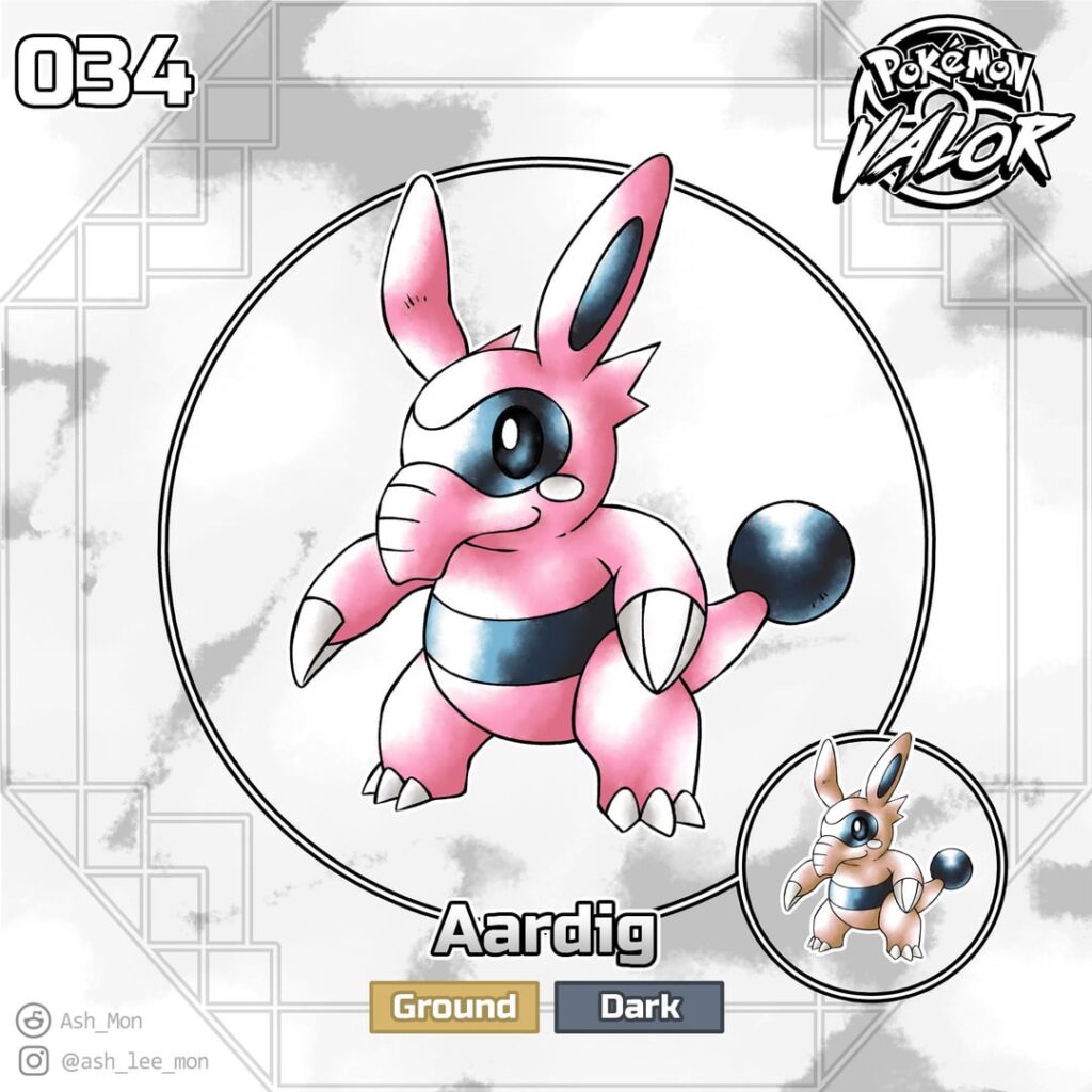 Aardvark Fakemon for my Korea inspired region!