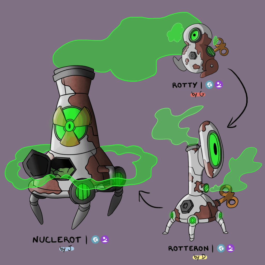 3 friends evolve each other's mons