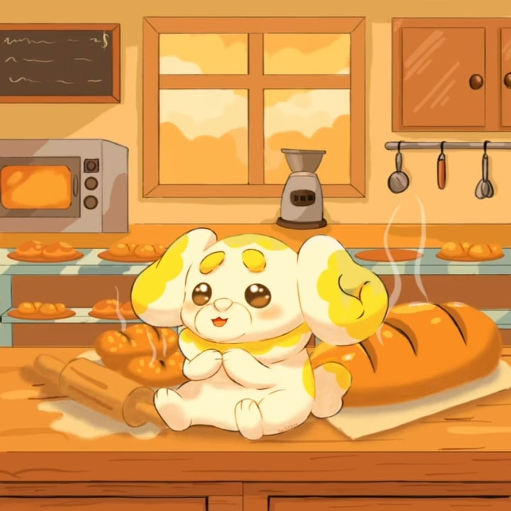 I drew Fidough (パモ)!