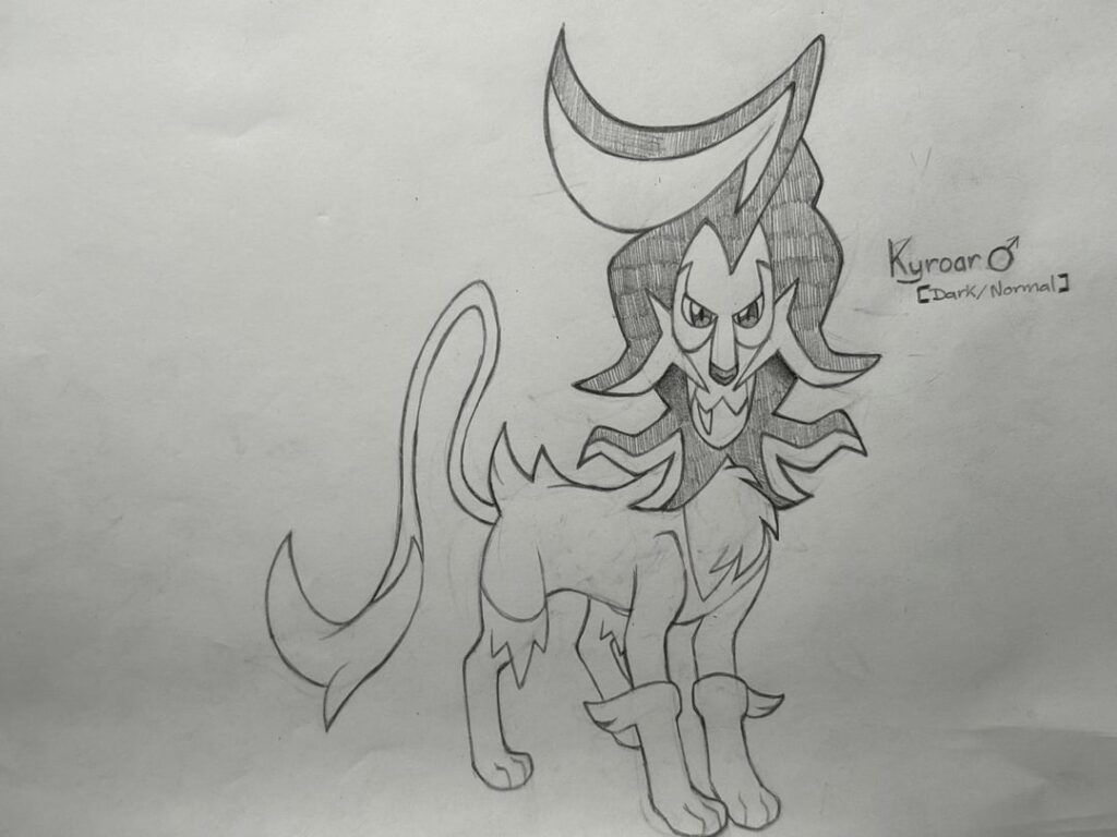 Meet Kyroar [Dark/Normal] The New Split Evolution for Litleo. Scroll for Female Kyroar and more information